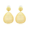 Betty pierced drop earrings - gold