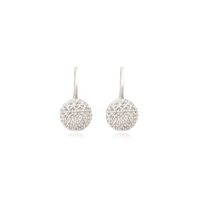Betty small sleeper earrings - silver