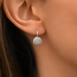 Betty small sleeper earrings - silver