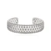 Betty Thin Cuff Bracelet - Silver