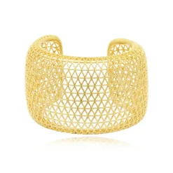 Betty wide cuff bracelet - gold