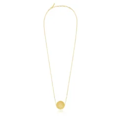 Betty Wide Pendant Necklace - Gold