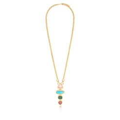 Byzance long necklace – multicoloured