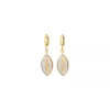 Capraia hoop earrings - white