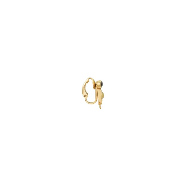 Capraia thin clip-on earrings - white