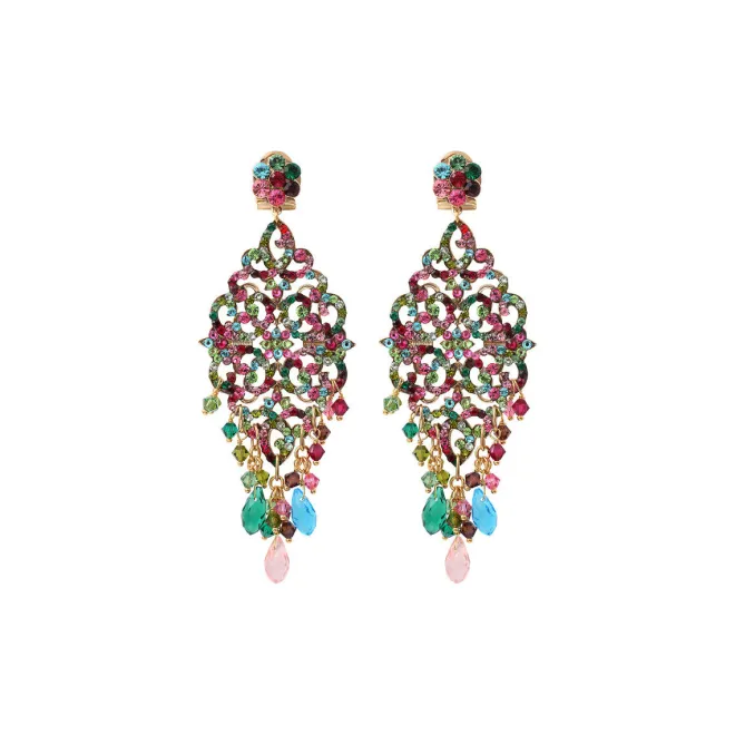 Chiara flower stud earrings - multicoloured