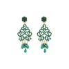 Chiara pierced stud earrings - green