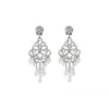 Chiara pierced stud earrings - silver