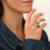 Circus adjustable ring - turquoise
