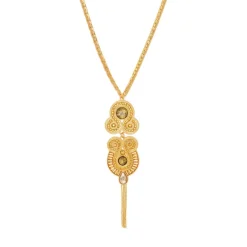 Circus pendant necklace - gold