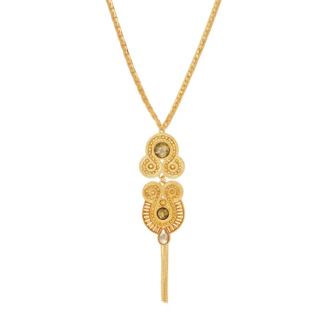Circus pendant necklace - gold