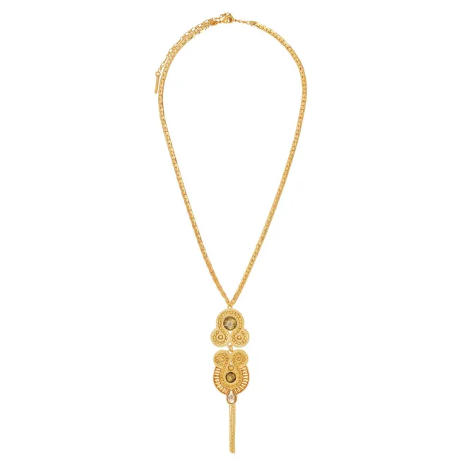 Circus pendant necklace - gold
