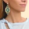 Circus pierced stud earrings - blue