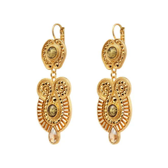 Circus sleeper earrings - gold