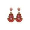 Circus sleeper earrings - fuchsia pink