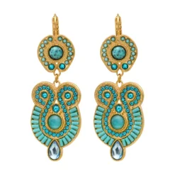 Circus sleeper earrings - turquoise