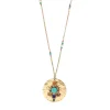 Claudia Adjustable Pendant Necklace - Multicolored