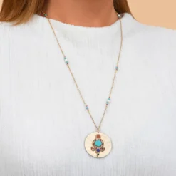 Claudia Adjustable Pendant Necklace - Multicolored