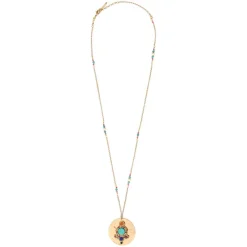 Claudia Adjustable Pendant Necklace - Multicolored
