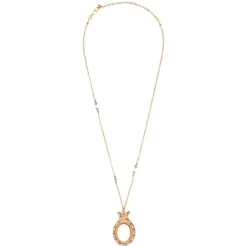 Claudia pendant necklace - white