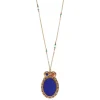 Claudia pendant necklace - blue