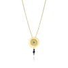 Dakota Adjustable Delicate Pendant Necklace - Multicolored