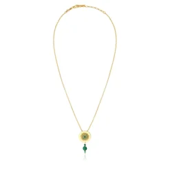 Dakota Adjustable Delicate Pendant Necklace - Green