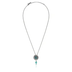 Dakota Adjustable Pendant Necklace - Turquoise