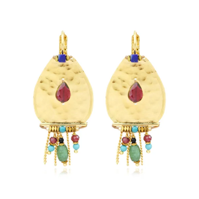 Dakota wide earrings - multicoloured
