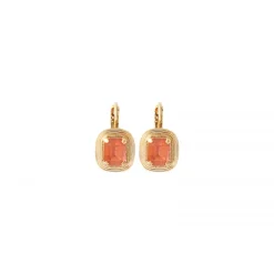 Delicate sleeper earrings, Soleil - roses