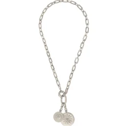 Farah Adjustable Pendant Necklace - Silver