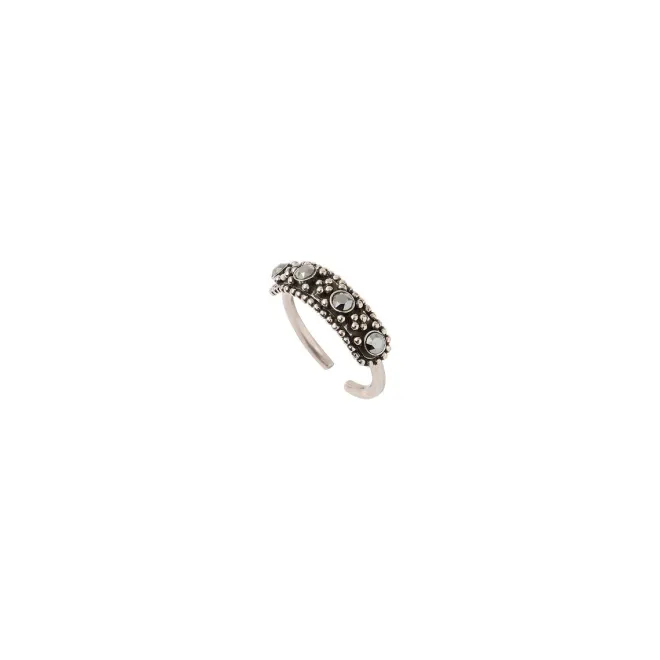 Farah Adjustable Ring - Silver