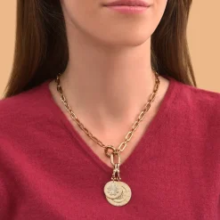 Farah chain necklace - gold