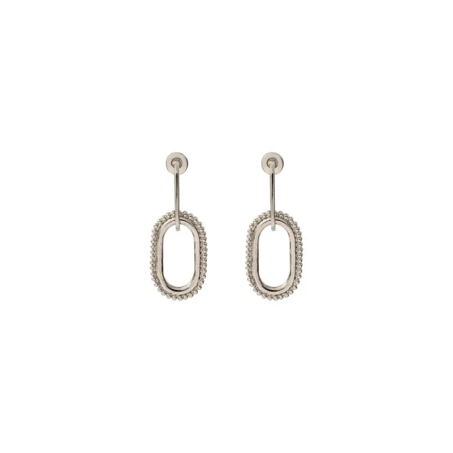 Farah pierced stud earrings - silver