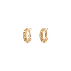 Farah thin hoop earrings - gold