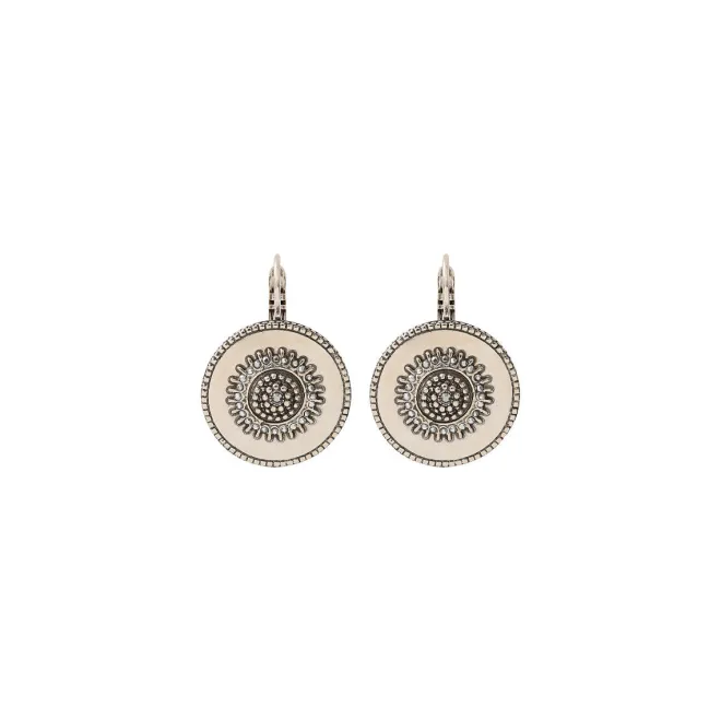 Farah thin sleeper earrings - silver