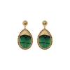Fujita clip-on earrings - green