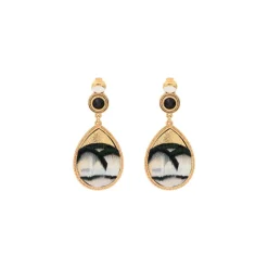 Fujita clip-on earrings - white
