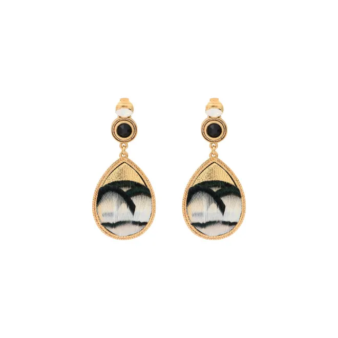 Fujita clip-on earrings - white