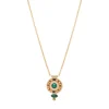 Fujita delicate pendant necklace - green