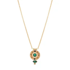 Fujita delicate pendant necklace - green