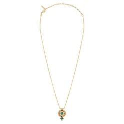 Fujita delicate pendant necklace - green