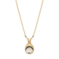 Fujita pendant chain necklace - white