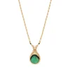 Fujita pendant chain necklace - green