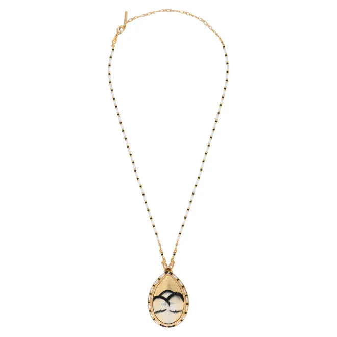 Fujita pendant necklace - white