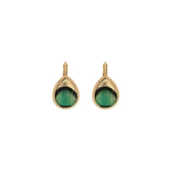 Fujita sleeper earrings - green