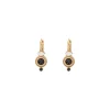 Fujita small sleeper earrings - white