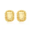 Gilda clip-on drop earrings – gold