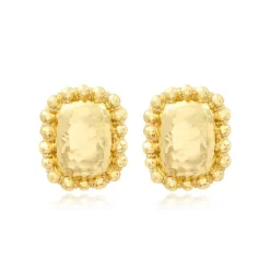 Gilda clip-on drop earrings – gold