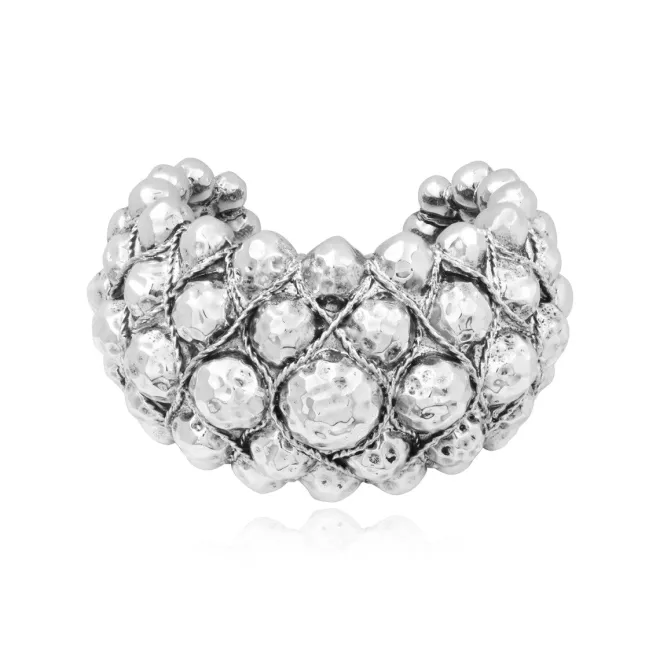 Gilda cuff bracelet – silver